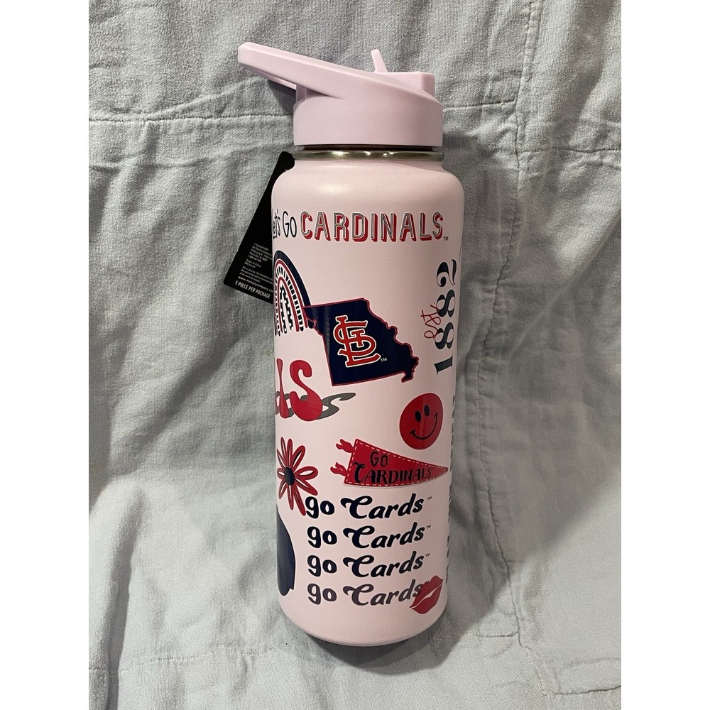 NEW St. Louis Cardinals MLB 34oz Quencher Bottle Flip Top w/ Lid‎ Lavender